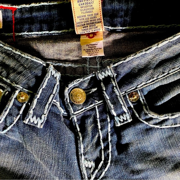 True Religion Ice Wash Straight Leg Jeans - Picture 12 of 14